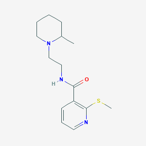 N-[2-(2-methylpiperidin-1-yl)ethyl]-2-(methylsulfanyl)pyridine-3-carboxamide