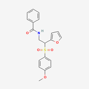 N-{2-(2-furyl)-2-[(4-methoxyphenyl)sulfonyl]ethyl}benzamide