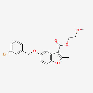 2-Methoxyethyl 5-[(3-bromophenyl)methoxy]-2-methyl-1-benzofuran-3-carboxylate