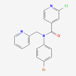 N-(4-bromophenyl)-2-chloro-N-(pyridin-2-ylmethyl)pyridine-4-carboxamide