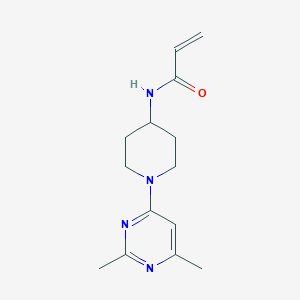 molecular formula C14H20N4O B2494263 N-[1-(2,6-Dimethylpyrimidin-4-yl)piperidin-4-yl]prop-2-enamide CAS No. 2361859-64-3