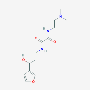 molecular formula C13H21N3O4 B2494268 N1-(2-(二甲胺基)乙基)-N2-(3-(呋喃-3-基)-3-羟基丙基)草酰胺 CAS No. 1428365-79-0