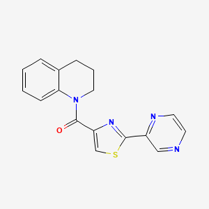 (3,4-dihydroquinolin-1(2H)-yl)(2-(pyrazin-2-yl)thiazol-4-yl)methanone