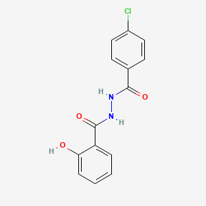 molecular formula C14H11ClN2O3 B2494279 N'-(4-chlorobenzoyl)-2-hydroxybenzohydrazide CAS No. 400075-23-2