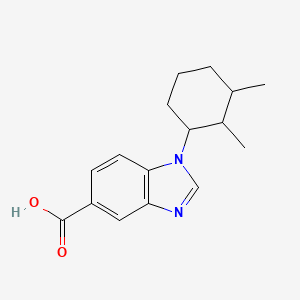 molecular formula C16H20N2O2 B2494283 1-(2,3-dimethylcyclohexyl)-1H-benzimidazole-5-carboxylic acid CAS No. 953806-84-3