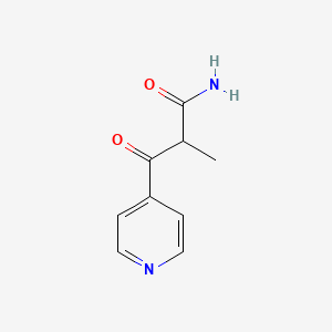 2-Methyl-3-oxo-3-(pyridin-4-yl)propanamide