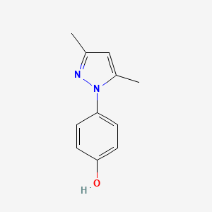 molecular formula C11H12N2O B2494302 4-(3,5-dimethyl-1H-pyrazol-1-yl)phenol CAS No. 51011-27-9