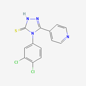 4-(3,4-dichlorophenyl)-5-(pyridin-4-yl)-4H-1,2,4-triazole-3-thiol