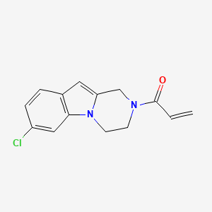 1-{7-chloro-1H,2H,3H,4H-pyrazino[1,2-a]indol-2-yl}prop-2-en-1-one