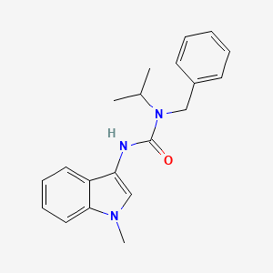molecular formula C20H23N3O B2494317 1-benzyl-1-isopropyl-3-(1-methyl-1H-indol-3-yl)urea CAS No. 941968-67-8