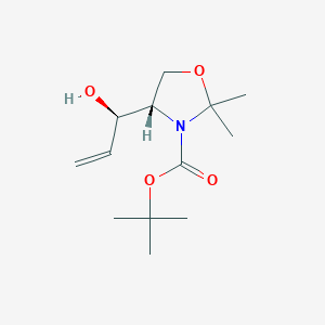 (alphaR,4S)-alpha-Vinyl-2,2-dimethyl-3-(tert-butoxycarbonyl)oxazolidine-4alpha-methanol
