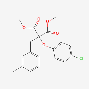 Dimethyl 2-(4-chlorophenoxy)-2-(3-methylbenzyl)malonate