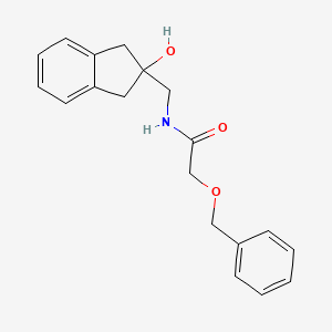 2-(benzyloxy)-N-((2-hydroxy-2,3-dihydro-1H-inden-2-yl)methyl)acetamide