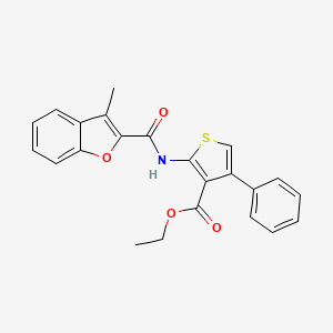 Ethyl 2-(3-methylbenzofuran-2-carboxamido)-4-phenylthiophene-3-carboxylate