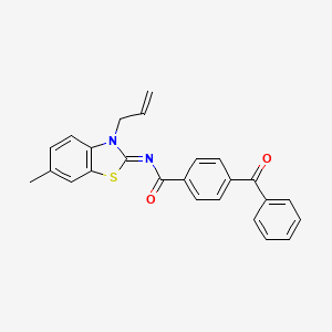 (Z)-N-(3-allyl-6-methylbenzo[d]thiazol-2(3H)-ylidene)-4-benzoylbenzamide
