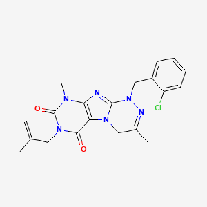 1-[(2-chlorophenyl)methyl]-3,9-dimethyl-7-(2-methylprop-2-enyl)-4H-purino[8,7-c][1,2,4]triazine-6,8-dione