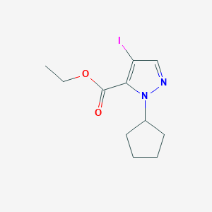 ethyl 1-cyclopentyl-4-iodo-1H-pyrazole-5-carboxylate
