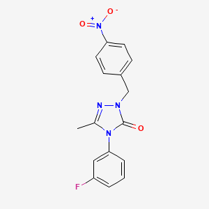 4-(3-fluorophenyl)-5-methyl-2-(4-nitrobenzyl)-2,4-dihydro-3H-1,2,4-triazol-3-one