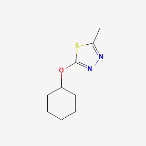 2-(Cyclohexyloxy)-5-methyl-1,3,4-thiadiazole