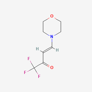 molecular formula C8H10F3NO2 B2494413 1,1,1-Trifluoro-4-morpholinobut-3-en-2-one CAS No. 428842-08-4