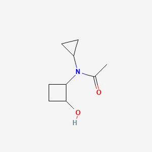 molecular formula C9H15NO2 B2494414 N-环丙基-N-(2-羟基环丁基)乙酰胺 CAS No. 2201774-40-3