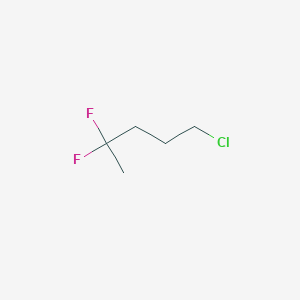 molecular formula C5H9ClF2 B2494419 1-Chloro-4,4-difluoropentane CAS No. 406-80-4