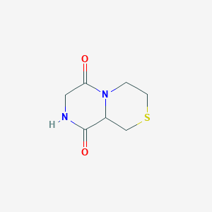 molecular formula C7H10N2O2S B2494422 Hexahydropyrazino[2,1-c][1,4]thiazine-6,9-dione CAS No. 1428232-99-8