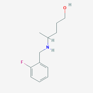 4-{[(2-Fluorophenyl)methyl]amino}pentan-1-ol