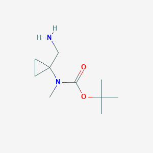 molecular formula C10H20N2O2 B2494462 叔丁基(1-(氨基甲基)环丙基)(甲基)氨基甲酸酯 CAS No. 1781640-34-3