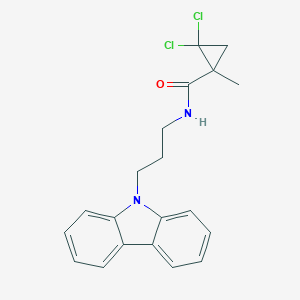 molecular formula C20H20Cl2N2O B249447 N-[3-(9H-carbazol-9-yl)propyl]-2,2-dichloro-1-methylcyclopropanecarboxamide 