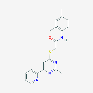 N-(2,4-dimethylphenyl)-2-((2-methyl-6-(pyridin-2-yl)pyrimidin-4-yl)thio)acetamide