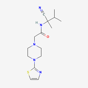 N-(1-cyano-1,2-dimethylpropyl)-2-[4-(1,3-thiazol-2-yl)piperazin-1-yl]acetamide