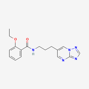 molecular formula C17H19N5O2 B2494485 N-(3-([1,2,4]Triazolo[1,5-a]pyrimidin-6-yl)propyl)-2-ethoxybenzamid CAS No. 2034523-88-9