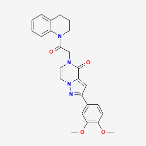 5-(2-(3,4-dihydroquinolin-1(2H)-yl)-2-oxoethyl)-2-(3,4-dimethoxyphenyl)pyrazolo[1,5-a]pyrazin-4(5H)-one