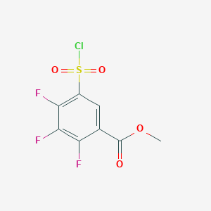 Methyl 5-(chlorosulfonyl)-2,3,4-trifluorobenzoate