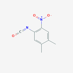 molecular formula C9H8N2O3 B024945 4,5-Dimethyl-2-nitrophenyl isocyanate CAS No. 102561-40-0
