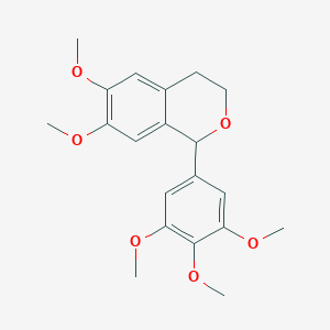 molecular formula C20H24O6 B249450 6,7-dimethoxy-1-(3,4,5-trimethoxyphenyl)-3,4-dihydro-1H-isochromene 