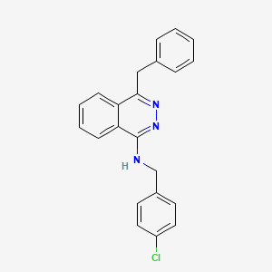 molecular formula C22H18ClN3 B2494513 4-benzyl-N-(4-chlorobenzyl)-1-phthalazinamine CAS No. 338403-99-9