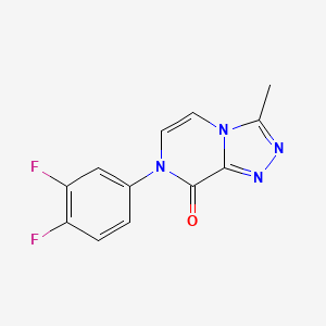 molecular formula C12H8F2N4O B2494529 7-(3,4-Difluorophenyl)-3-methyl-[1,2,4]triazolo[4,3-a]pyrazin-8-one CAS No. 2380079-80-9