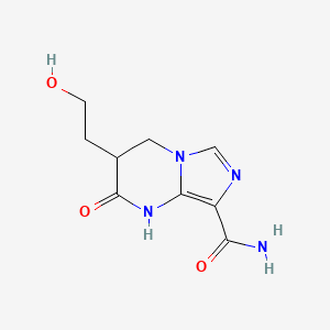 molecular formula C9H12N4O3 B2494532 3-(2-羟乙基)-2-氧代-3,4-二氢-1H-咪唑并[1,5-a]嘧啶-8-甲酰胺 CAS No. 2416235-89-5