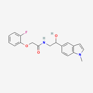 2-(2-fluorophenoxy)-N-(2-hydroxy-2-(1-methyl-1H-indol-5-yl)ethyl)acetamide