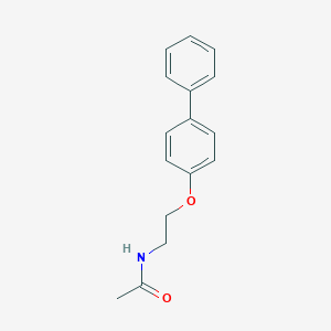 molecular formula C16H17NO2 B249454 N-[2-(biphenyl-4-yloxy)ethyl]acetamide 