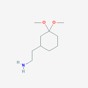 molecular formula C10H21NO2 B2494541 2-(3,3-Dimethoxycyclohexyl)ethanamine CAS No. 2243505-43-1