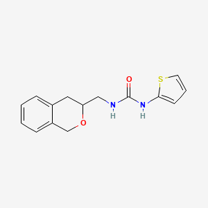 molecular formula C15H16N2O2S B2494549 1-(Isochroman-3-ylmethyl)-3-(thiophen-2-yl)urea CAS No. 2034204-93-6