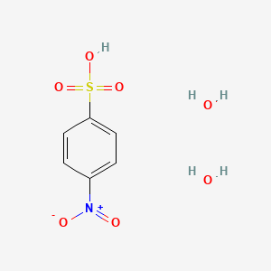 molecular formula C6H9NO7S B2494569 4-硝基苯磺酸；二水合物 CAS No. 1360471-34-6