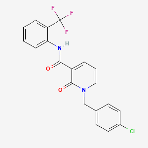 1-(4-chlorobenzyl)-2-oxo-N-(2-(trifluoromethyl)phenyl)-1,2-dihydropyridine-3-carboxamide
