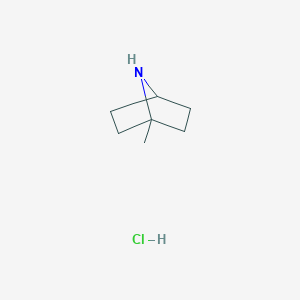 molecular formula C7H14ClN B2494610 1-Methyl-7-azabicyclo[2.2.1]heptane hydrochloride CAS No. 2225136-17-2