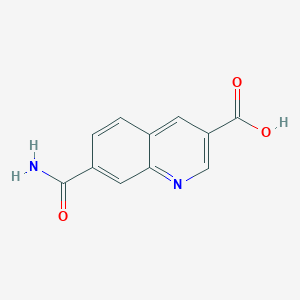 7-Carbamoylquinoline-3-carboxylic acid
