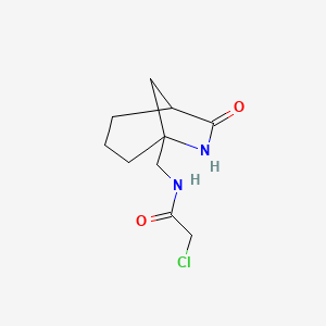 2-Chloro-N-[(7-oxo-6-azabicyclo[3.2.1]octan-5-yl)methyl]acetamide