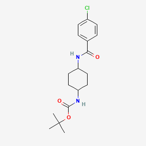 tert-Butyl (1R*,4R*)-4-(4-chlorobenzamido)cyclohexylcarbamate